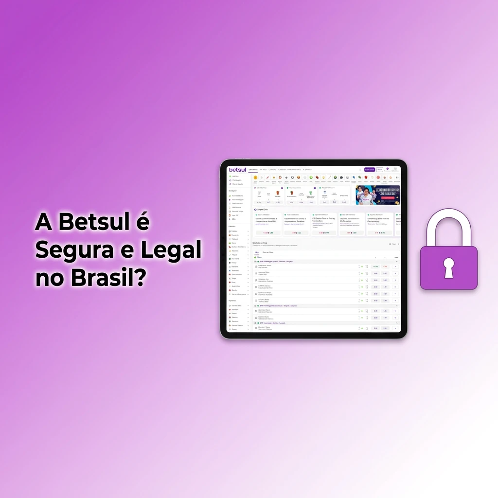 Betsul é segura e legal no Brasil com licença do Ministério da Fazenda, criptografia SSL e conformidade com a LGPD