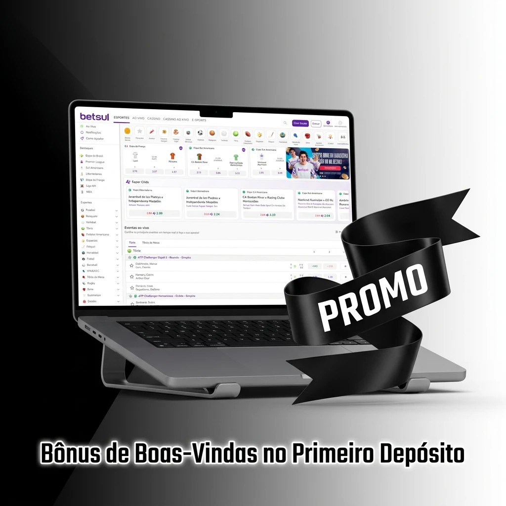 Betsul welcome bonus: 100% match on first deposit up to R$500, minimum R$20 deposit required for new players.