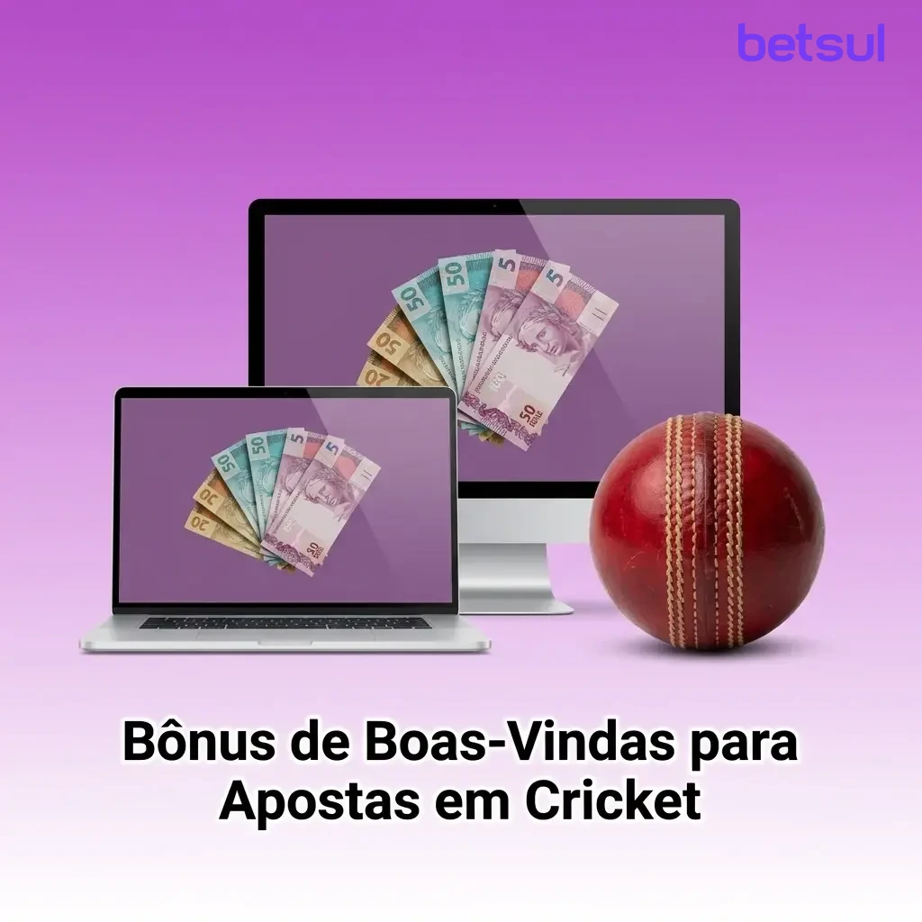 Bônus de boas-vindas Betsul: 100% até R$500 para apostas em cricket como IPL e T20 World Cup