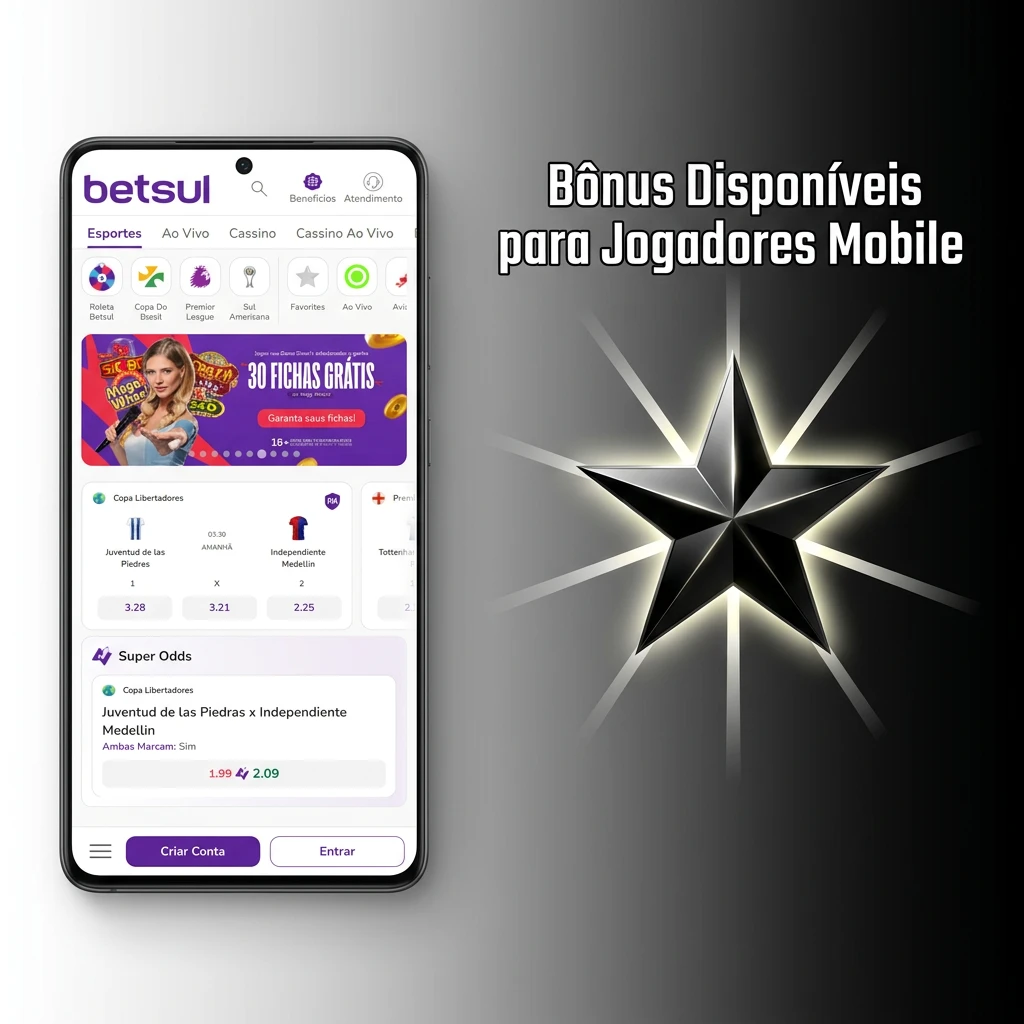 Mobile bonuses table showing welcome offers for sports betting, casino deposits, and free bets for app users.