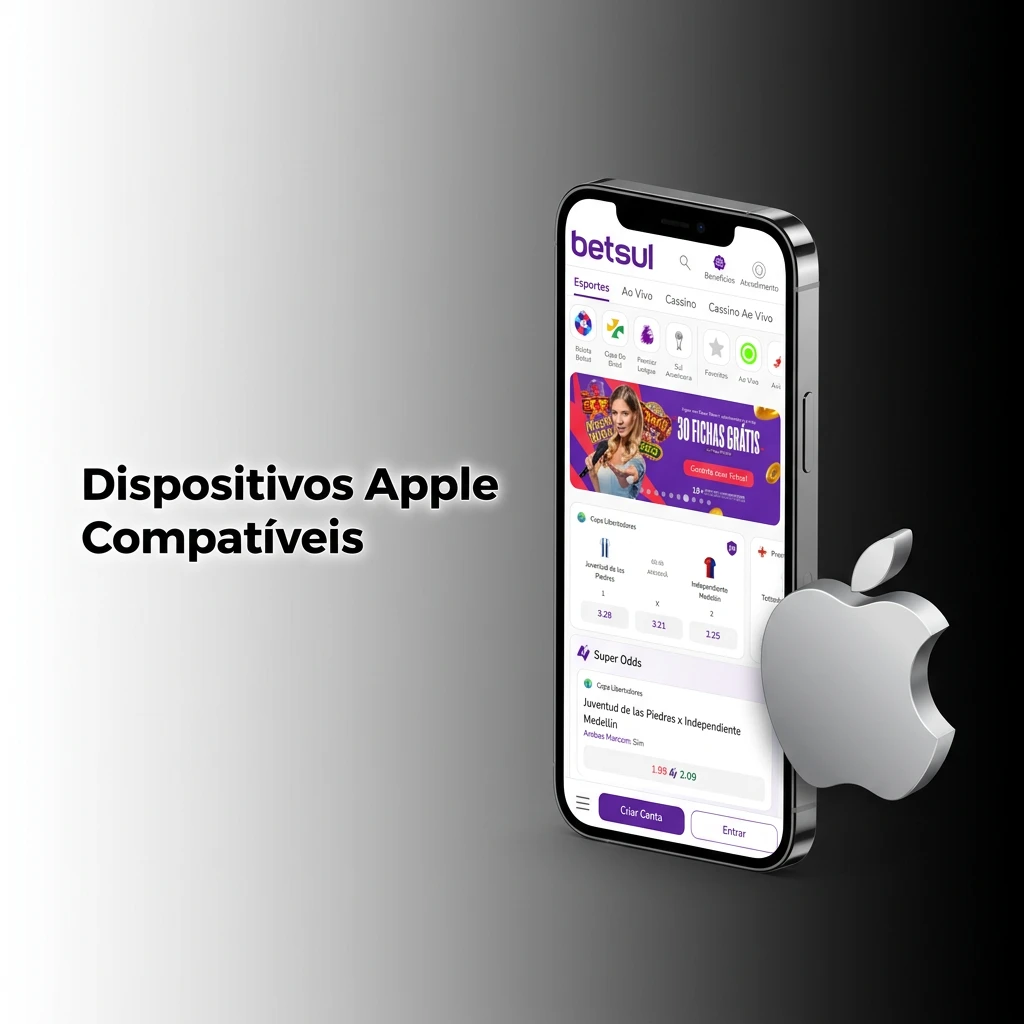 Compatible Apple devices for Betsul app: iPhones SE to 15 Pro Max, iPad Air, iPad Pro, and iPod Touch 7th gen.