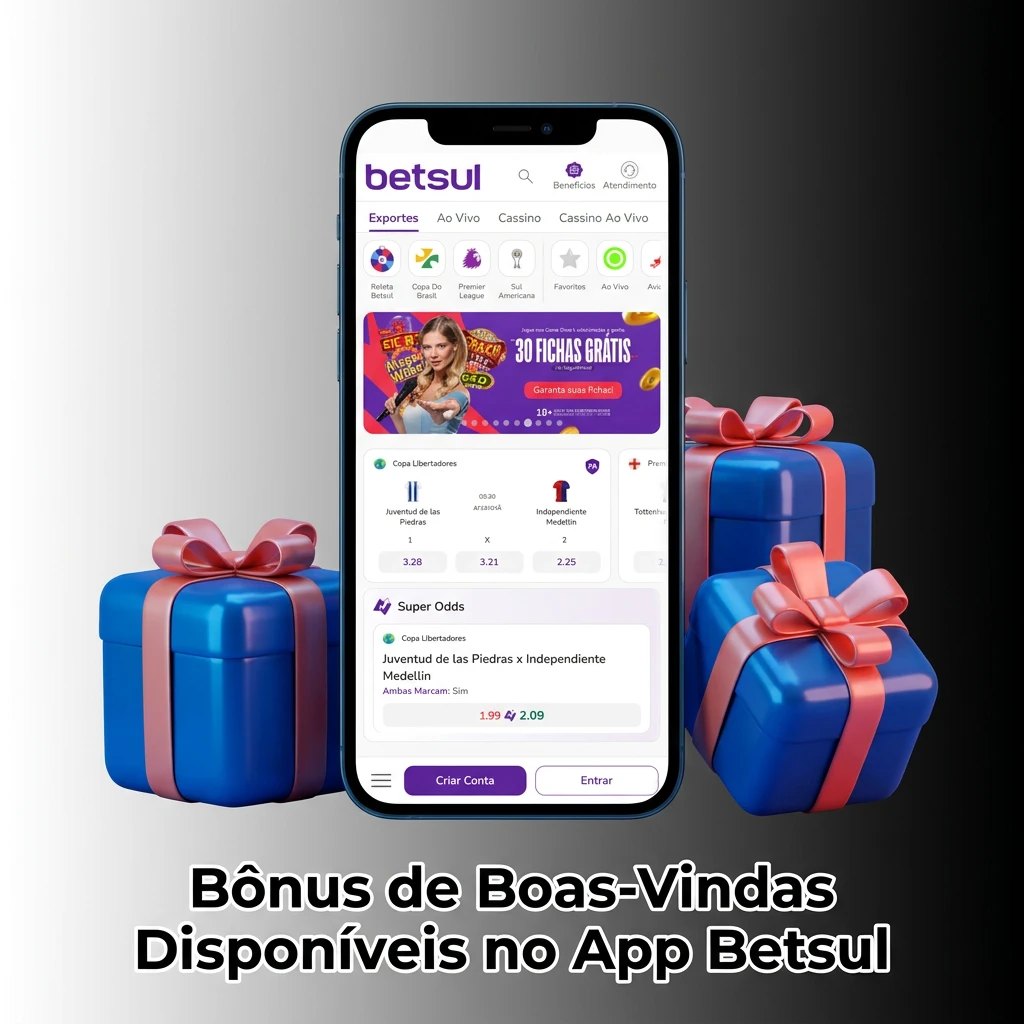 Betsul app welcome bonuses for casino and sports betting, including free spins and promo codes for new players