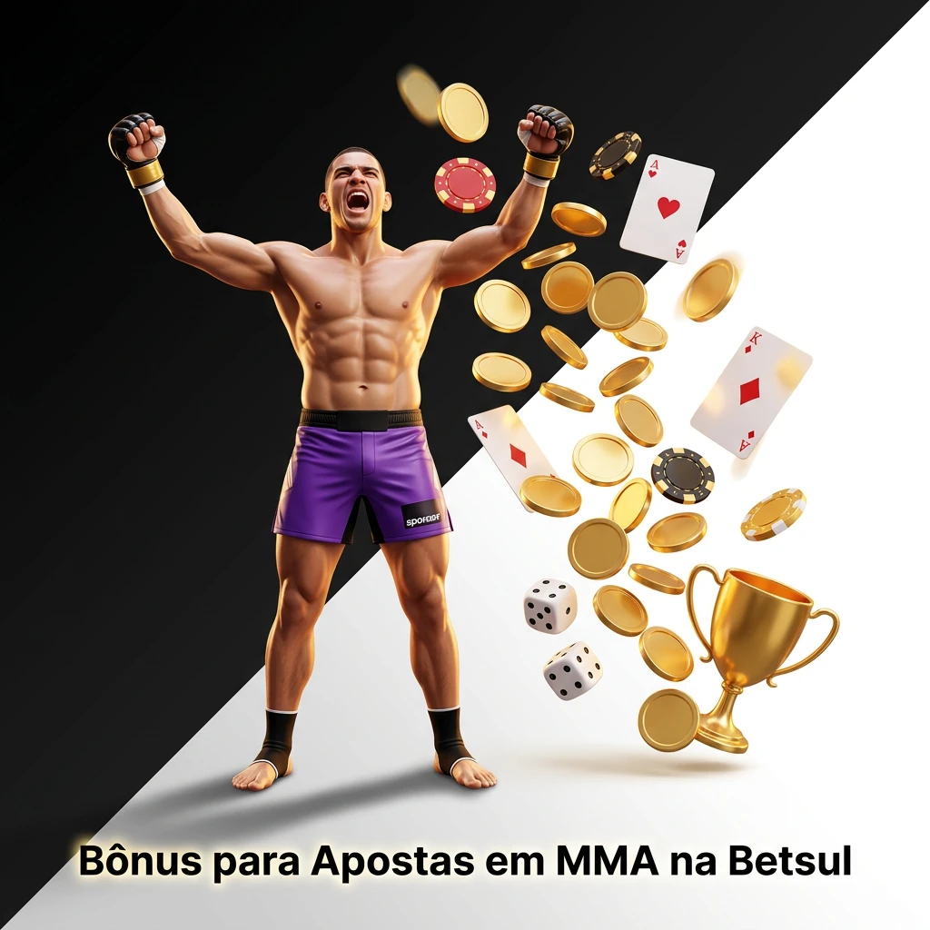 Betsul MMA betting bonus offer for new users on first deposit, with rollover requirements and UFC events