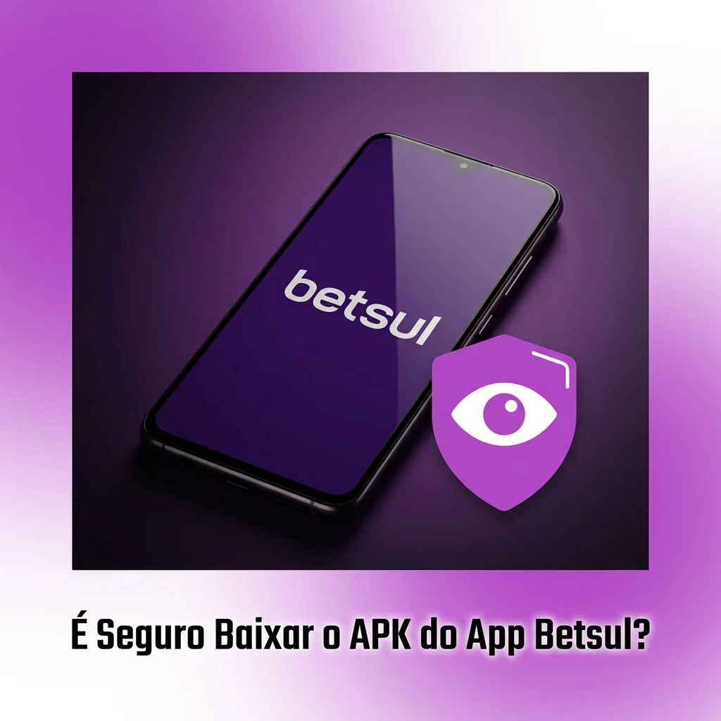 Ícone de segurança com cadeado SSL protegendo o download oficial do APK Betsul
