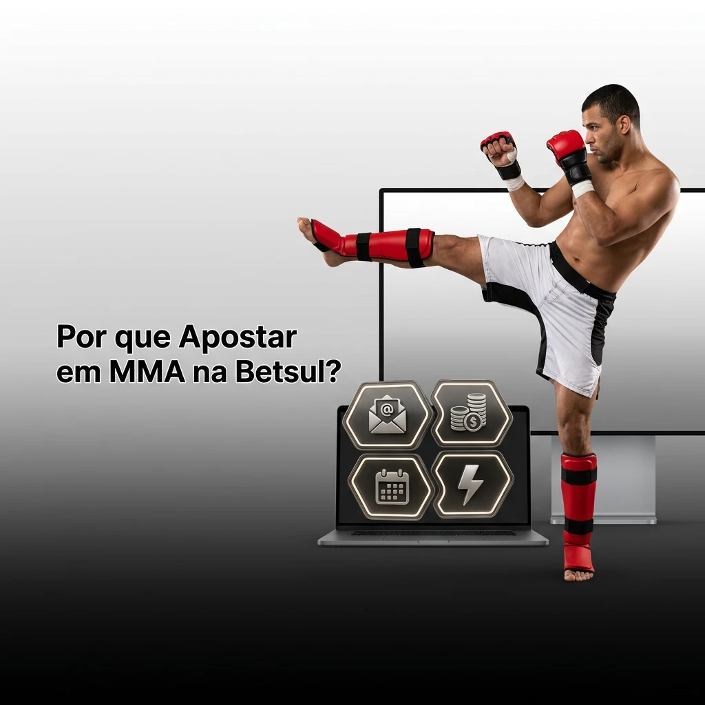 Betsul MMA betting platform features: UFC coverage, live odds, Pix payments, and Portuguese customer support