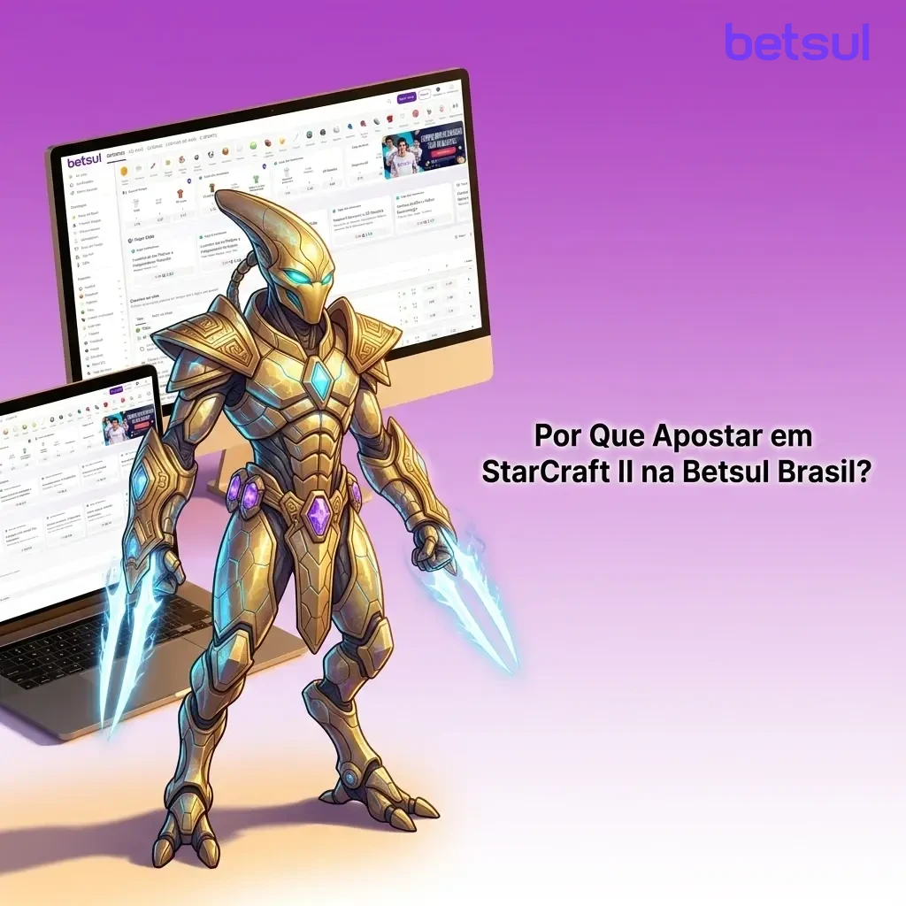 Betsul Brasil: apostas em StarCraft II com bônus, Pix, app móvel e odds competitivas em esports