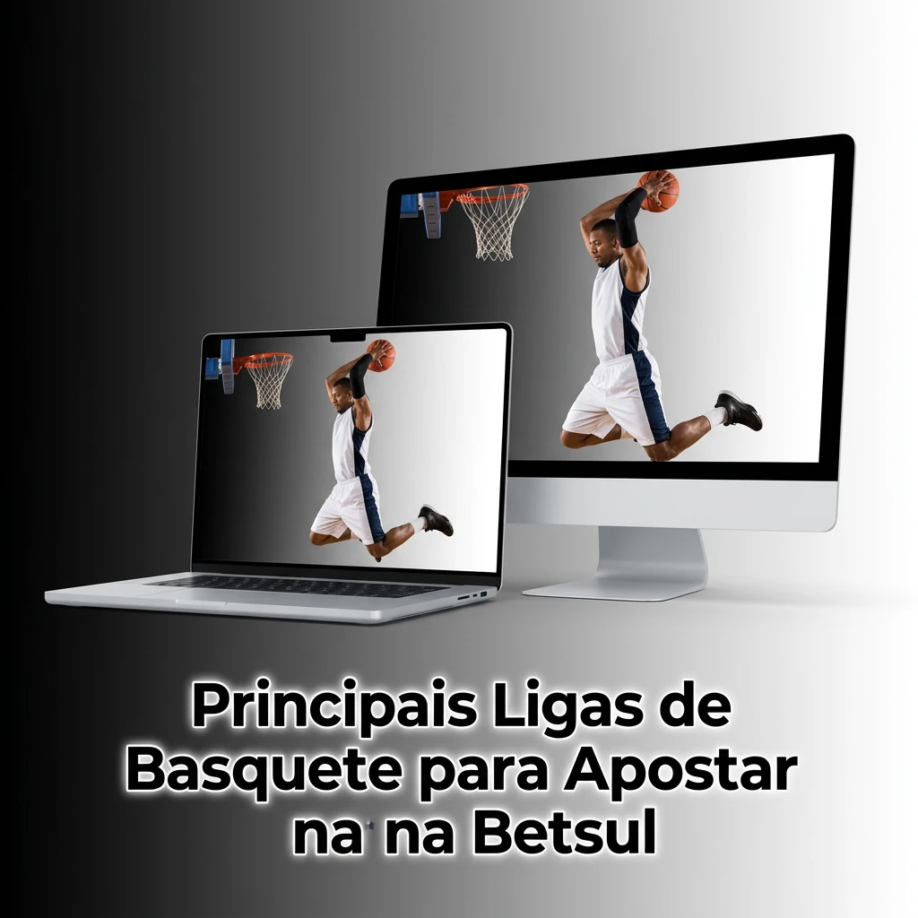 Basketball leagues logos including NBA, NBB, EuroLeague, and FIBA for betting on Betsul platform