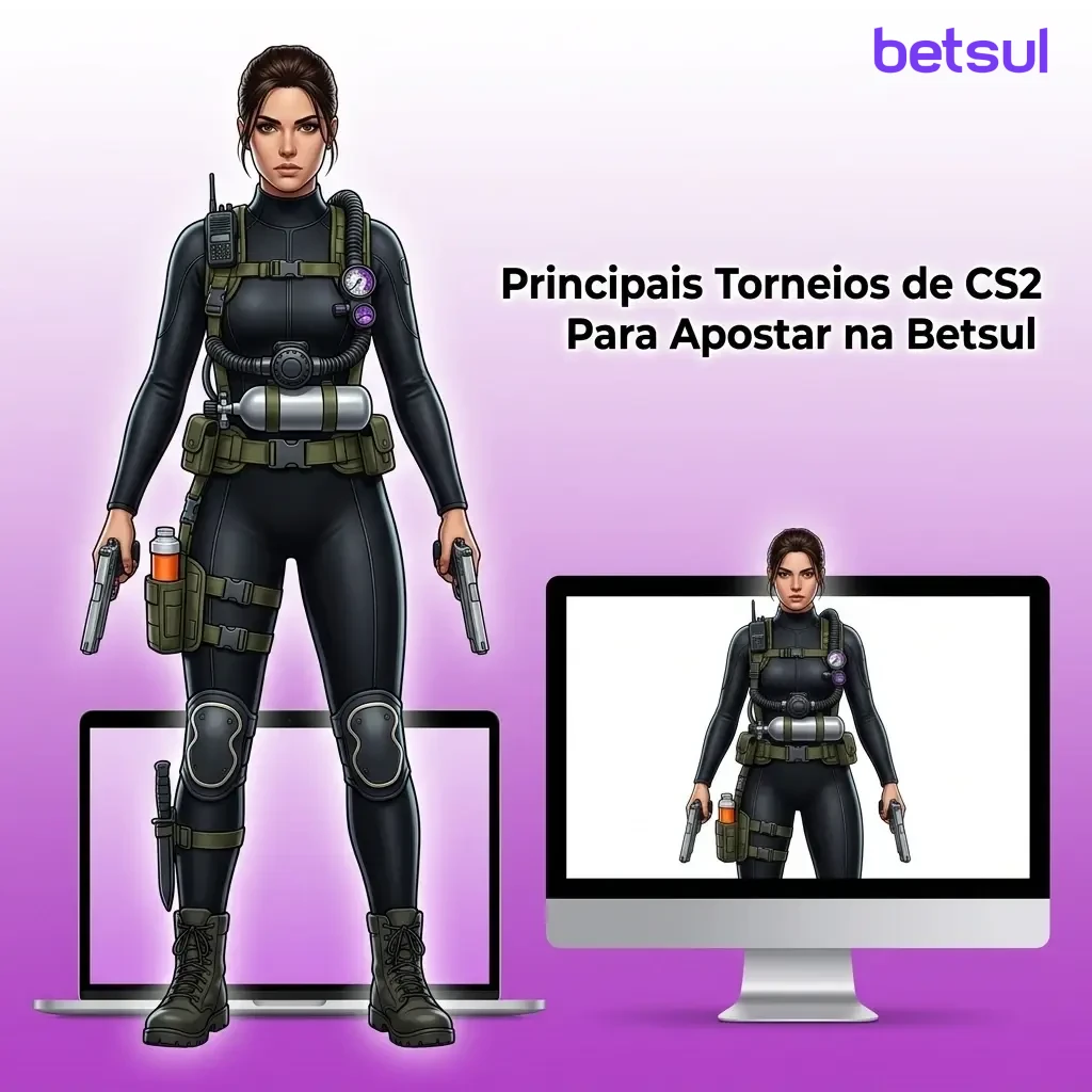 Principais torneios de CS2 para apostar na Betsul, incluindo Majors, ESL Pro League e BLAST Premier